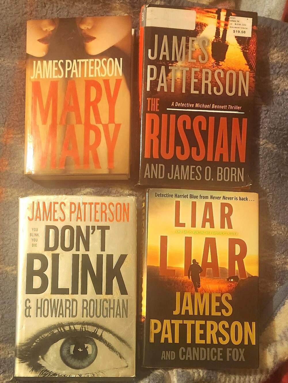 James Patterson (4) Four Hardcover Books
